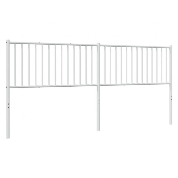 Cabecero de metal blanco 200 cm M 5