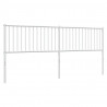 Cabeceira de cama 200 cm metal branco 5