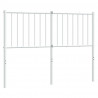 Cabeceira de cama 120 cm metal branco 2