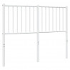 Cabeceira de cama 120 cm metal branco 5