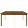 Mesa de jardín madera maciza pino marrón miel 159.5x82.5x76 cm 5