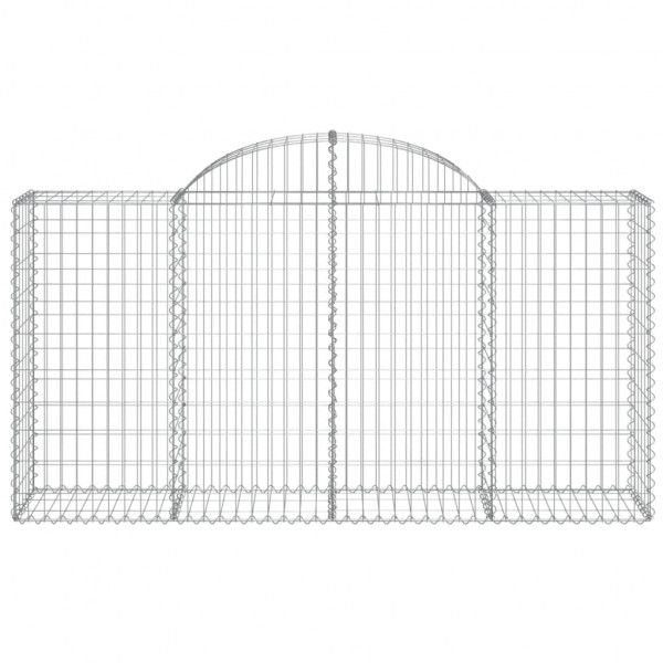 Cestos gabião arqueados 30 pcs 200x50x100/120 ferro galvanizado M 4