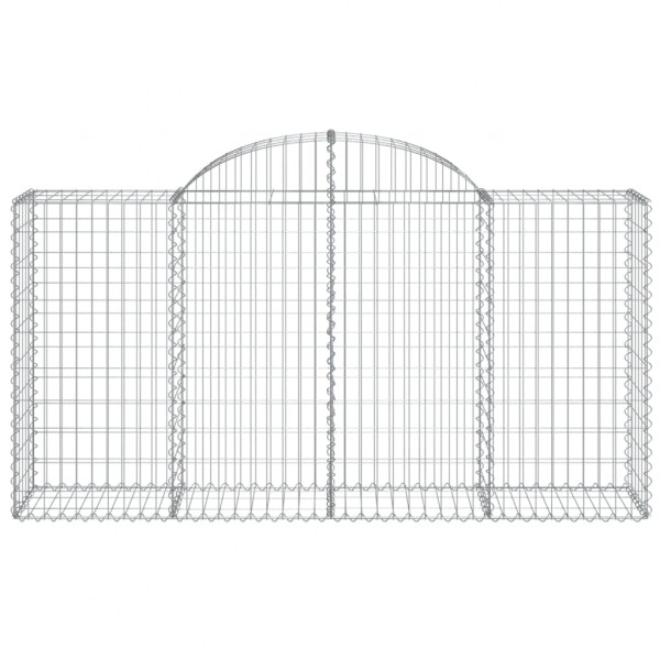 Cestos gabião arqueados 25 pcs 200x50x100/120 ferro galvanizado M 4