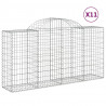 Cestos gabião arqueados 11 pcs 200x50x100/120 ferro galvanizado 2