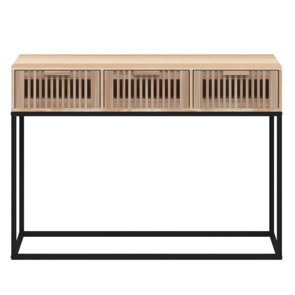 Mesa consola 105x30x75 cm derivados de madeira e ferro M 4