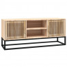 Mueble de TV hierro y madera contrachapada 105x30x45 cm 2