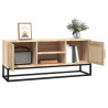 Mueble de TV hierro y madera contrachapada 105x30x45 cm 3