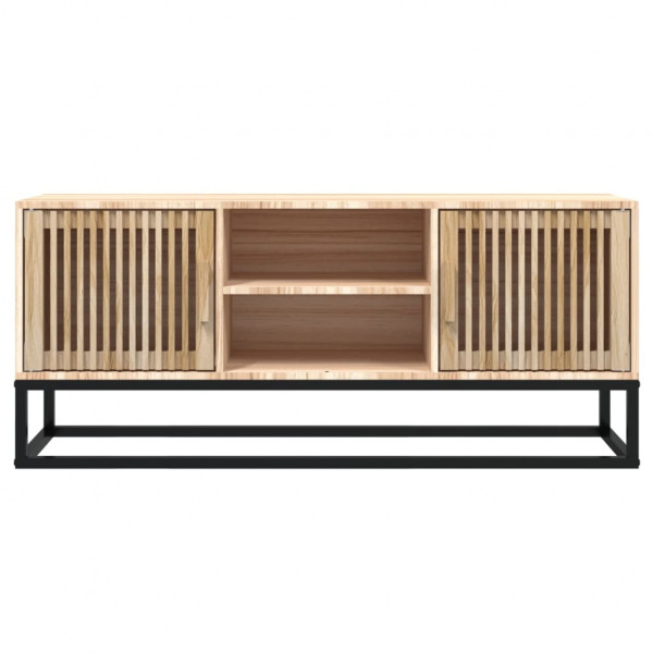 Mueble de TV hierro y madera contrachapada 105x30x45 cm M 4