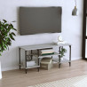 Mueble de TV madera contrachapada gris Sonoma 102x35x45.5 cm 1