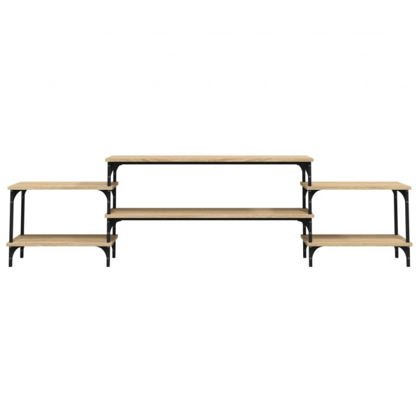 Mueble para TV madera contrachapada roble Sonoma 197x35x52 cm M 5