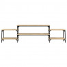 Mueble para TV madera contrachapada roble Sonoma 197x35x52 cm 5