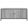Mueble TV con puertas contrachapada gris Sonoma 102x35x45 cm 5