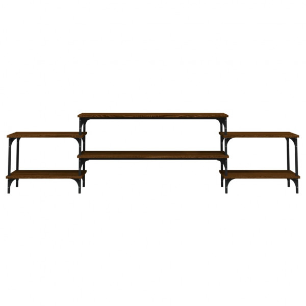 Mueble para TV madera contrachapada roble marrón 197x35x52 cm M 5