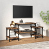 Mueble para TV madera contrachapada roble ahumado 117x35x52 cm 1