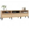 Mueble de TV madera contrachapada roble Sonoma 150x30x44.5 cm 4