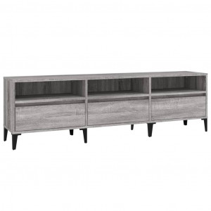 Mueble para TV madera contrachapada gris Sonoma 150x30x44.5 cm H