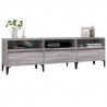 Mueble para TV madera contrachapada gris Sonoma 150x30x44.5 cm 4