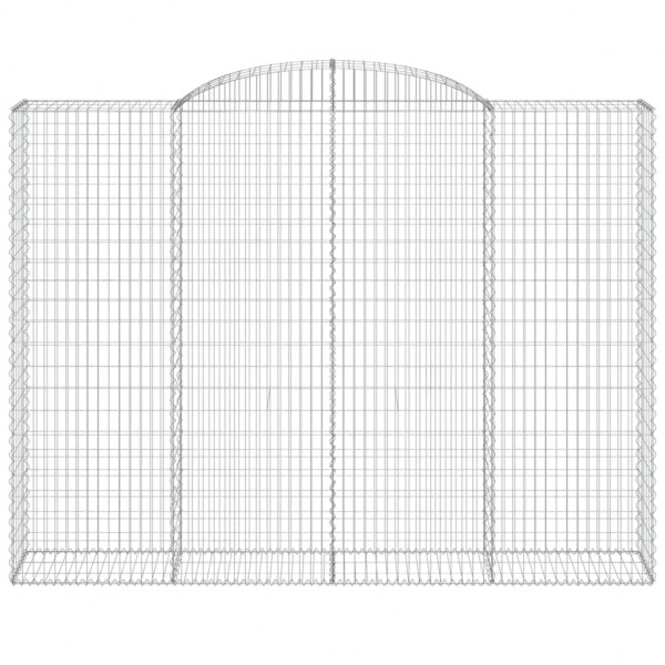 Cestos gabião arqueados 3pcs 300x50x220/240cm ferro galvanizado M 4