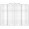 Cestos gabião arqueados 3pcs 300x50x220/240cm ferro galvanizado 4