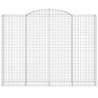 Cestos gabião arqueados 7pcs 300x50x220/240cm ferro galvanizado 4