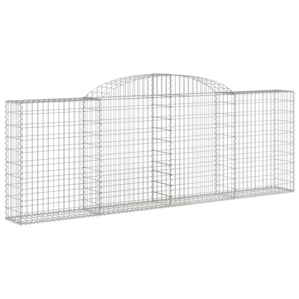 Cestos gabião arqueados 5pcs 300x30x100/120cm ferro galvanizado M 3