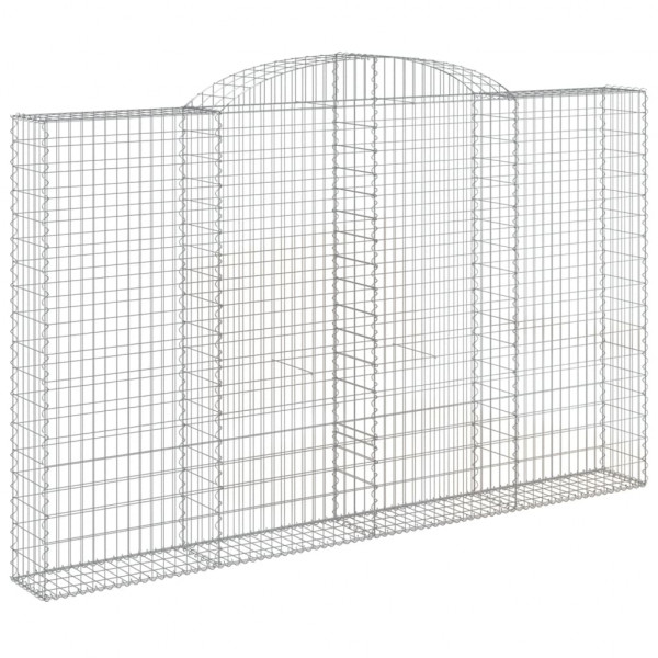Cestos gabião arqueados 3pcs 300x30x180/200cm ferro galvanizado M 3