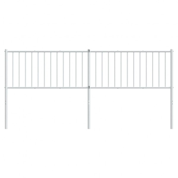 Cabecero de metal blanco 193 cm M 3