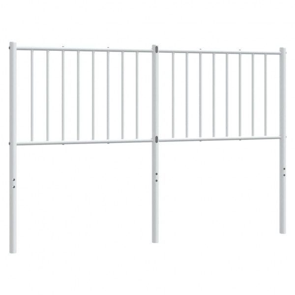 Cabecero de metal blanco 135 cm M 2