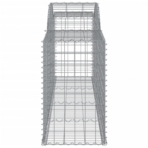 Cestos gabião arqueados 17pcs 300x50x80/100cm ferro galvanizado M 5