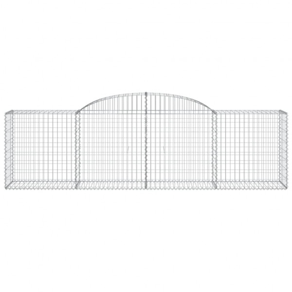 Cestas de gaviones 20 uds forma de arco hierro 300x50x80/100 cm M 4