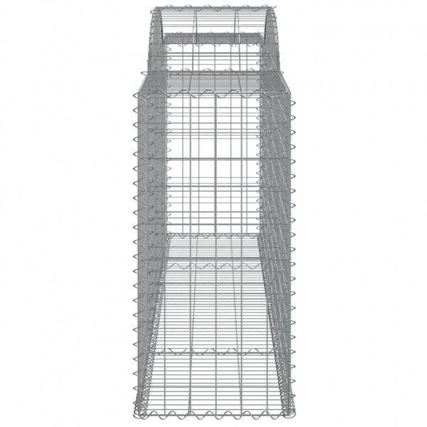 Cestos gabião arqueados 6pcs 300x50x100/120cm ferro galvanizado M 5