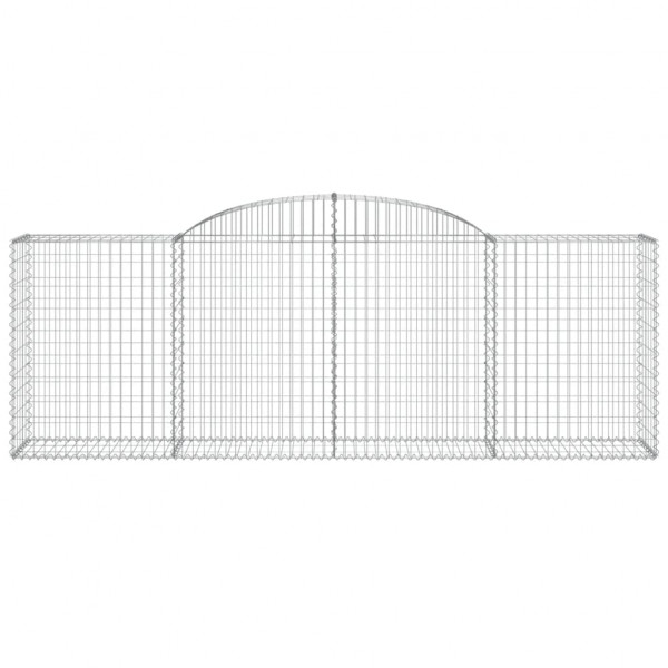 Cestas de gaviones 7 uds forma de arco hierro 300x50x100/120 cm M 4