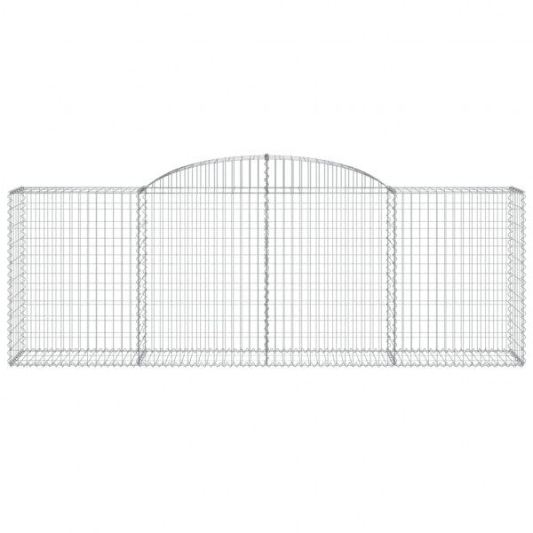 Cestas de gaviones 12 uds forma de arco hierro 300x50x100/120cm M 4