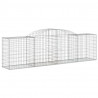 Cestos gabião arqueados 3 pcs 300x50x80/100cm ferro galvanizado 3