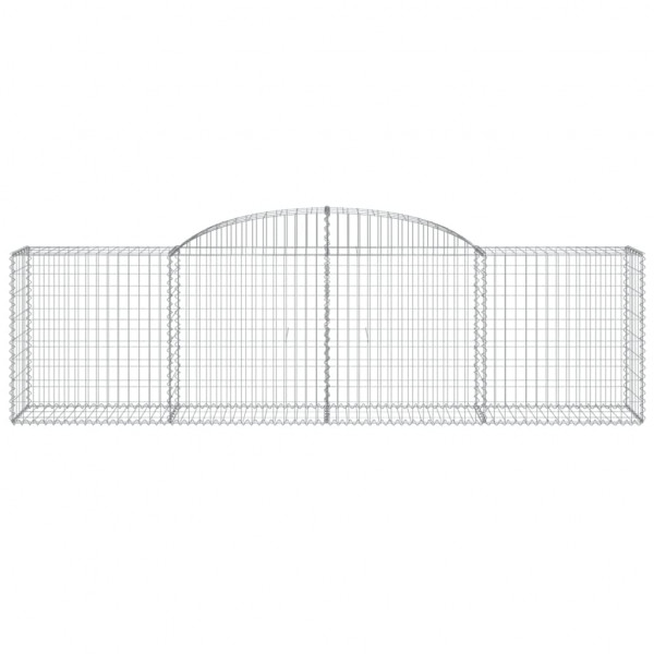 Cestos gabião arqueados 11pcs 300x50x80/100cm ferro galvanizado M 4