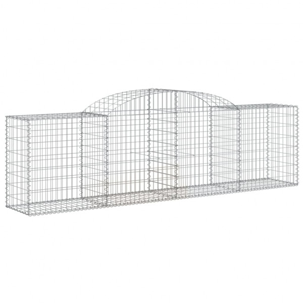 Cestos gabião arqueados 13pcs 300x50x80/100cm ferro galvanizado M 3