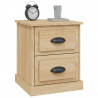 Mesitas de noche 2 uds contrachapada roble Sonoma 39x39x47.5 cm 2