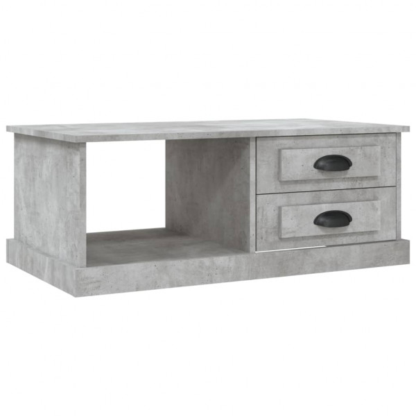 Mesa de centro madera contrachapada gris hormigón 90x50x35 cm M 2