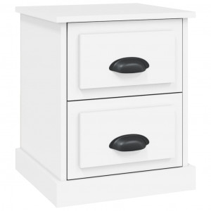Mesa de cabeceira 39x39x47.5 cm derivados de madeira branco H