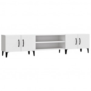 Mueble para TV madera contrachapada blanco 180x31.5x40 cm H