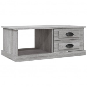 Mesa de centro madera contrachapada gris Sonoma 90x50x35 cm H