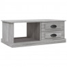 Mesa de centro madera contrachapada gris Sonoma 90x50x35 cm 2