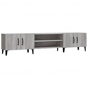 Mueble para TV madera contrachapada gris Sonoma 180x31.5x40 cm H