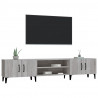 Mueble para TV madera contrachapada gris Sonoma 180x31.5x40 cm 4