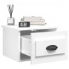 Mesa de cabeceira de parede 41.5x36x28 cm branco 4