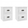 Mesitas de noche de pared 2 uds blanco 41.5x36x53 cm 2