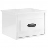 Mesitas de noche de pared 2 uds blanco brillante 41.5x36x28 cm 5