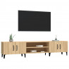 Mueble para TV madera contrachapada roble Sonoma 180x31.5x40 cm 4