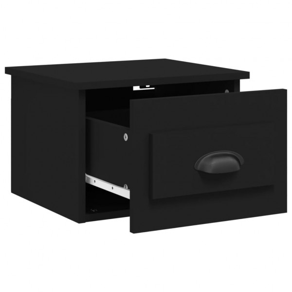 Mesa de cabeceira de parede 41.5x36x28 cm preto M 5