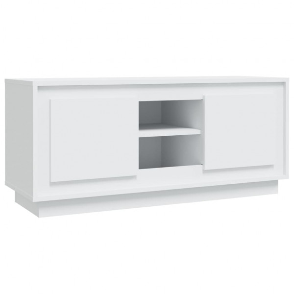 Mueble para TV madera contrachapada negro 102x35x45 cm M 2